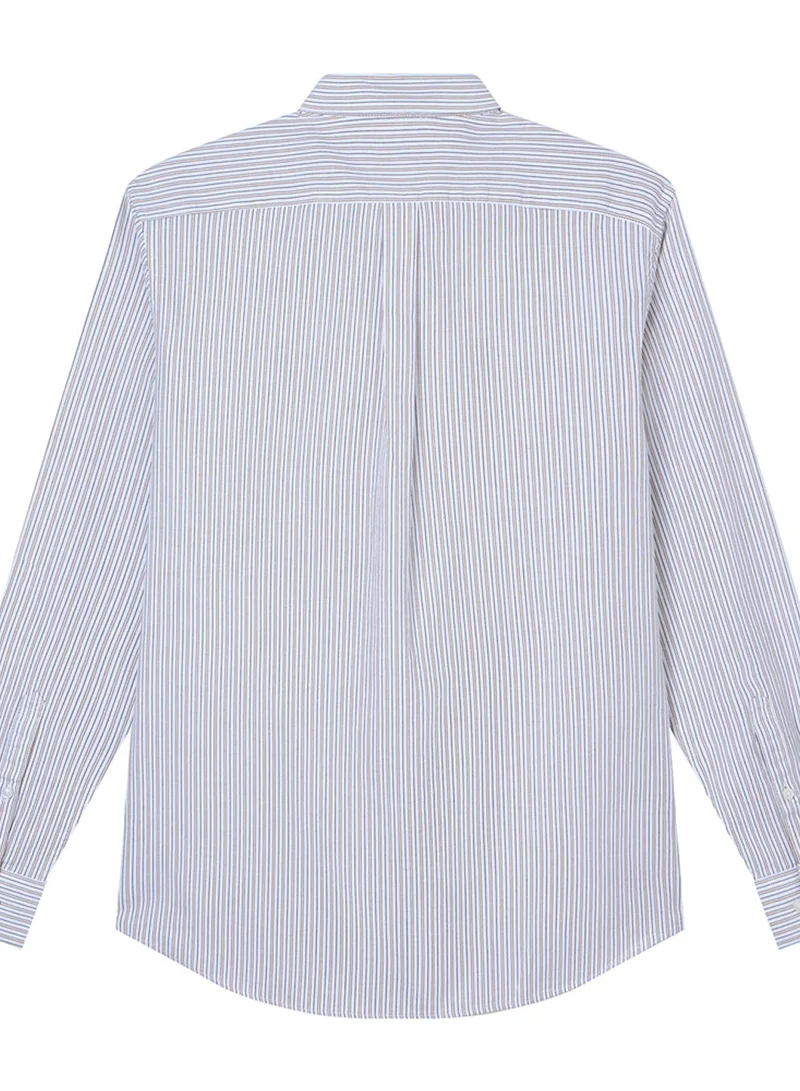 جيوردانو Men’s Cotton Slim Oxford Shirt with Embroidery